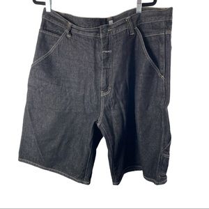 Vintage 90/ Girbaud Black Cargo Jean Shorts Size 40 Y2K